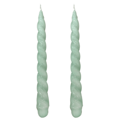 VELAS PARA CASTIÇAL NUVEM VERDE ÁGUA 26CM - 02 UNIDADES