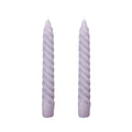 VELAS PARA CASTIÇAL TWIST BOLD LILÁS 18 CM - 02 UNIDADES