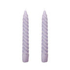 VELAS PARA CASTIÇAL TWIST BOLD LILÁS 18 CM - 02 UNIDADES