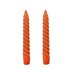 VELAS PARA CASTIÇAL TWIST BOLD TERRACOTA 18 CM - 02 UNIDADES